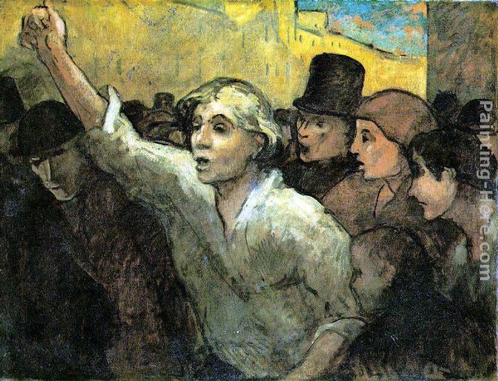 Honore Daumier The Uprising